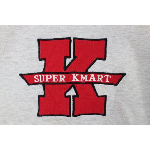 Vintage 90s Streetwear Mens Large Spell Out Super K Mart Crewneck Sweatshirt USA - Picture 4 of 16